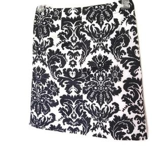 Ann Taylor Skirt Floral Print Pencil Size 0